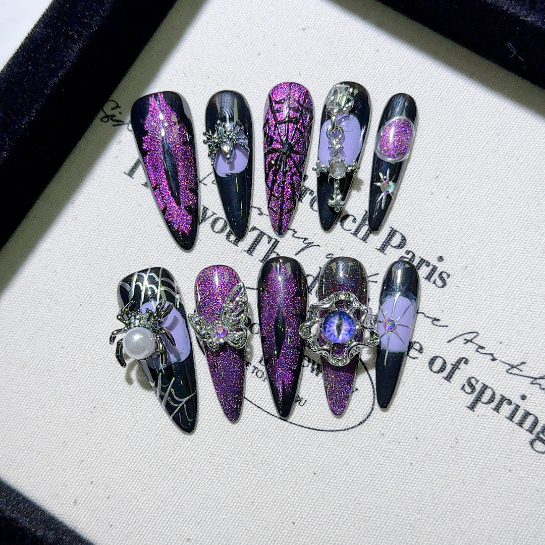 Gothic-Inspired Decorative Nail Art Tips