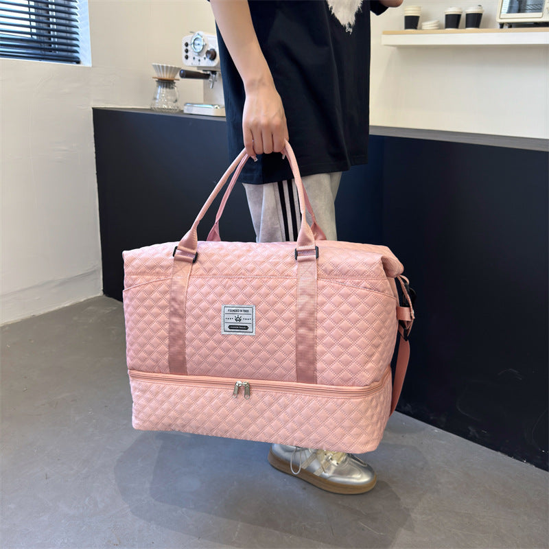 Quilted Travel Weekender Bag