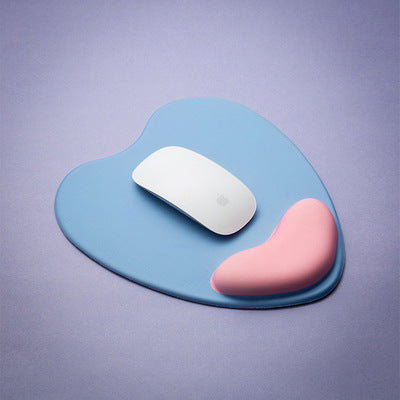 Heart-Shaped Mouse Pad with Wrist Support