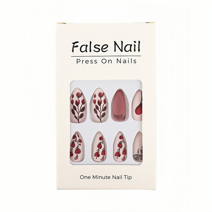 Artificial Nail Set with Romantic Heart Design Stornfield