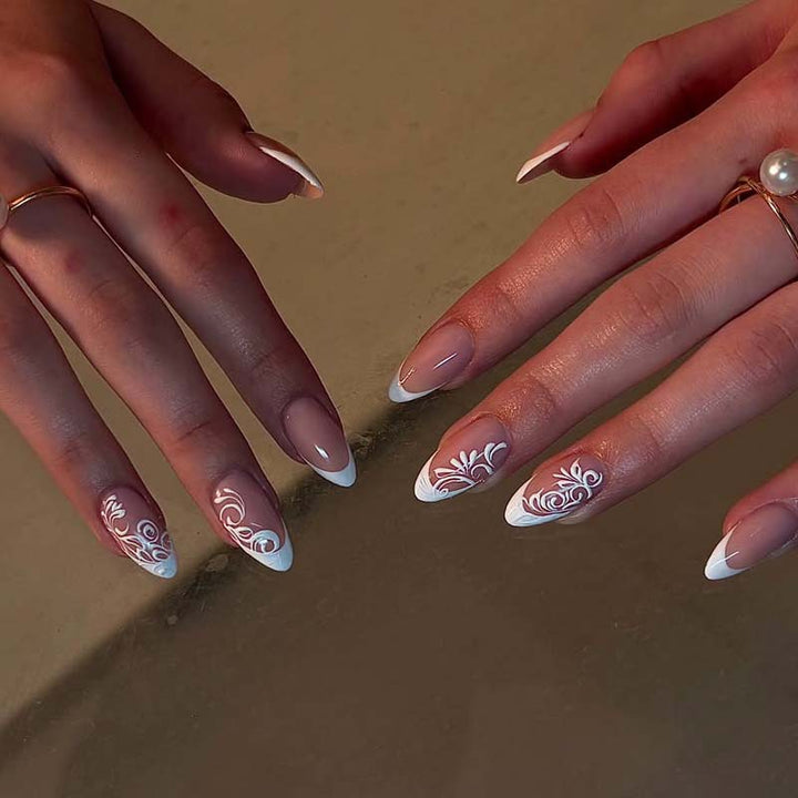 Elegant Floral Nail Art Design