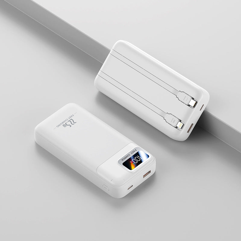 Portable power bank with intelligent cable management and digital display Stornfield