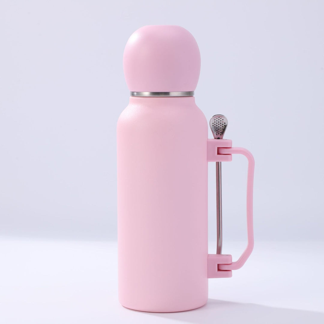 Women practical insulated bottle with integrated tea strainer Stornfield
