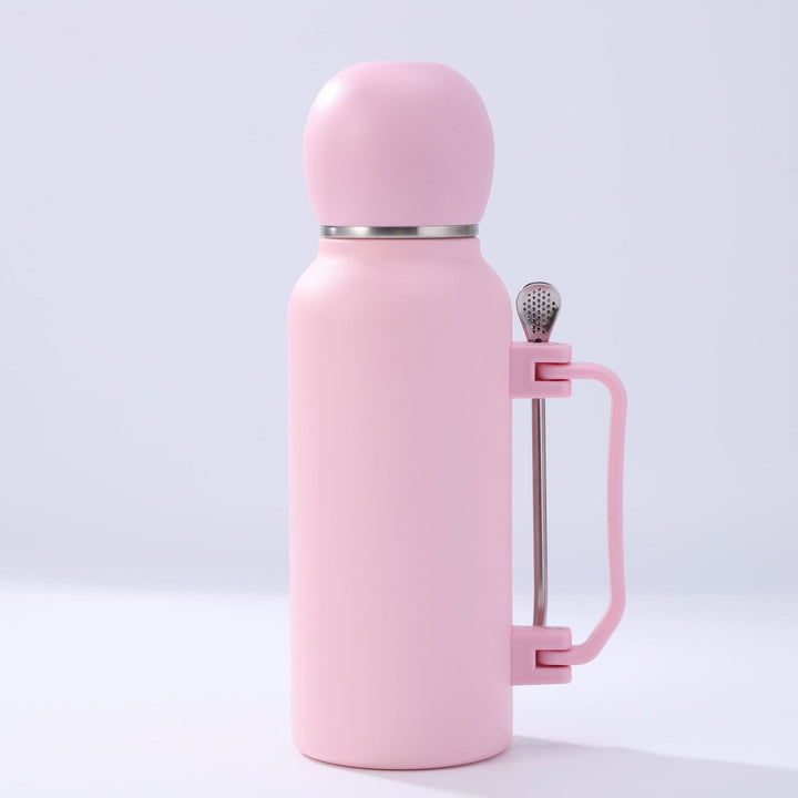 Women practical insulated bottle with integrated tea strainer Stornfield