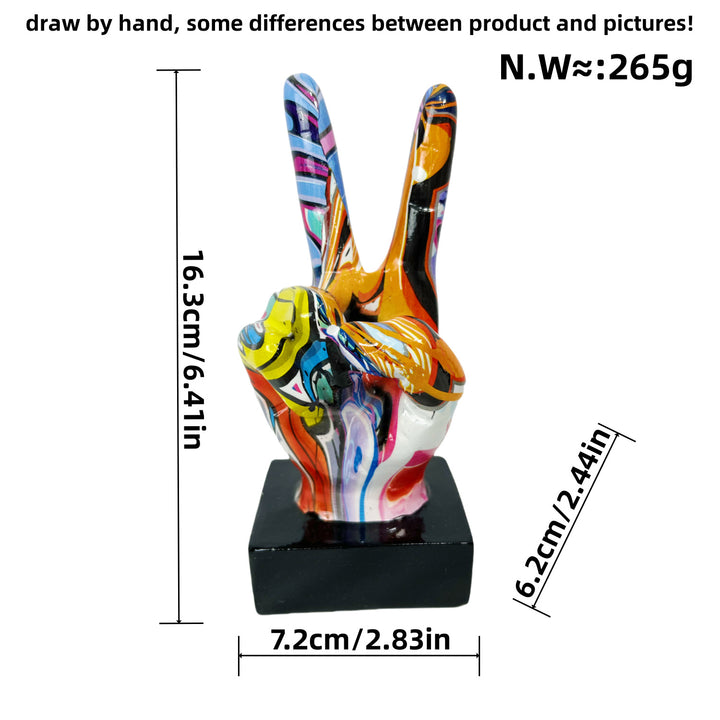 Stylish hand sculptures with colorful design Stornfield