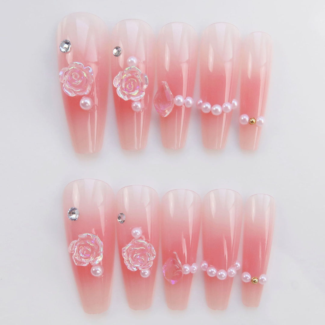 Premium Decorative Rhinestone Press-On Nail Art Stornfield