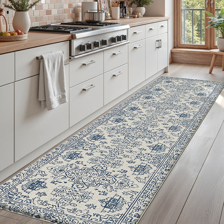Vintage-Inspired Kitchen Runner