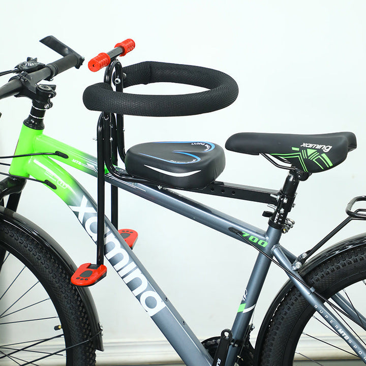 adjustable padded child bicycle passenger seat with safety armrest Stornfield