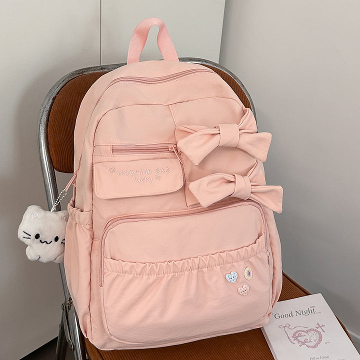 Stylish Bow-Accented Backpack Stornfield