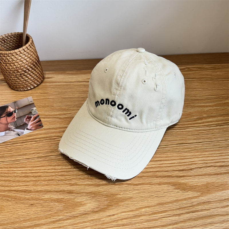 Women's Distressed Cotton Baseball Cap Stornfield