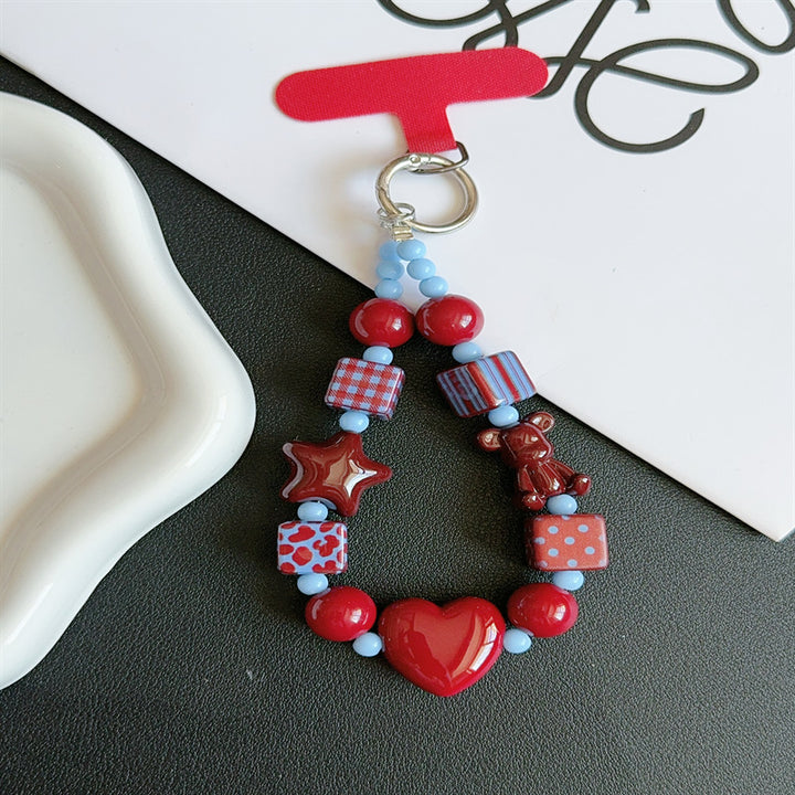 Colorful Beaded Keychain Holder Stornfield 1790134999
