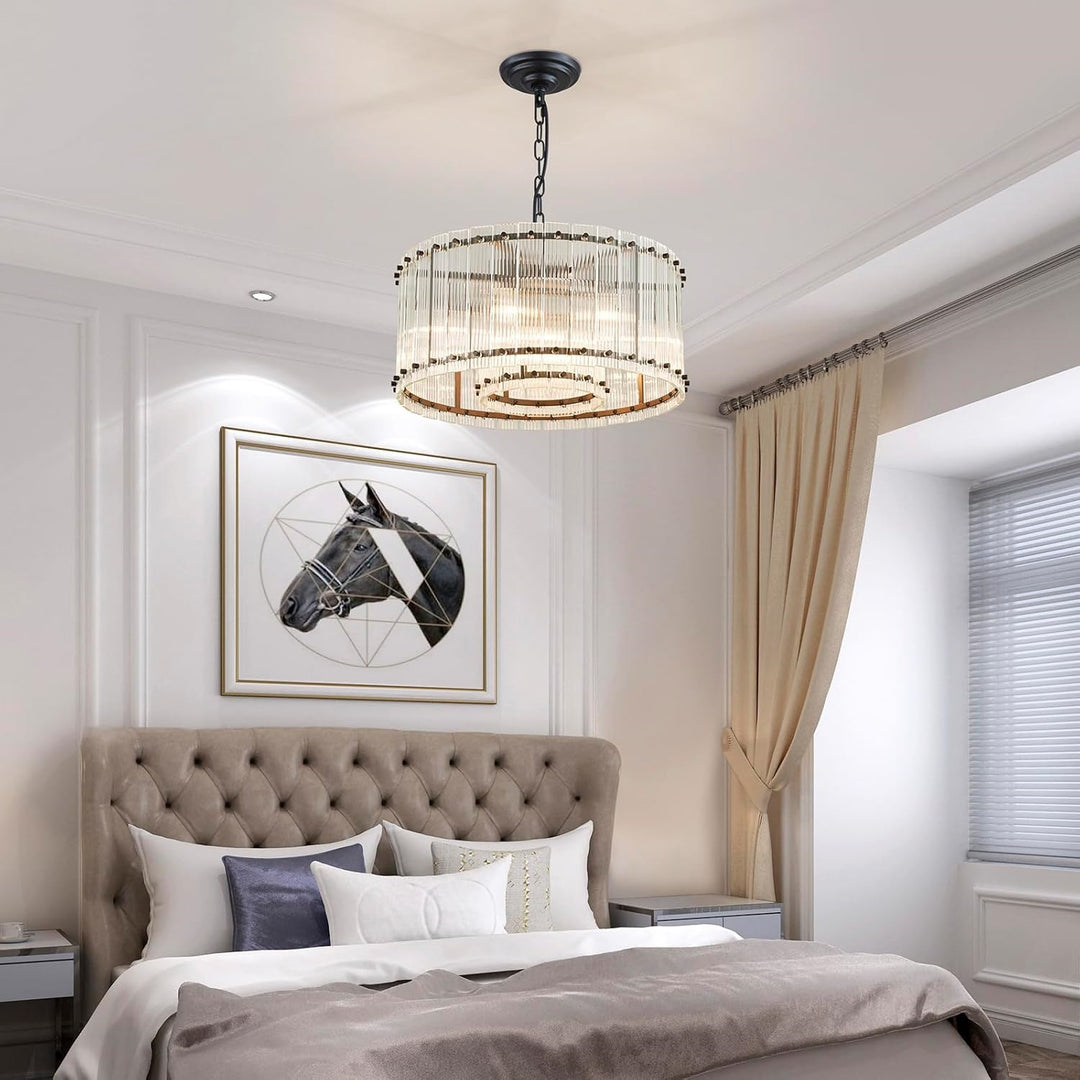 Modern Artisan Crystal Pendant Light