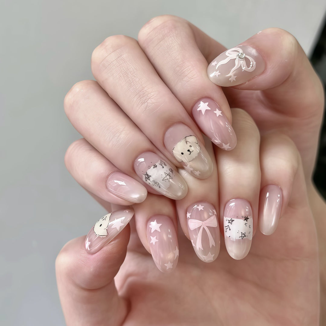 Themed Press-On Nail Art Set 1790745248