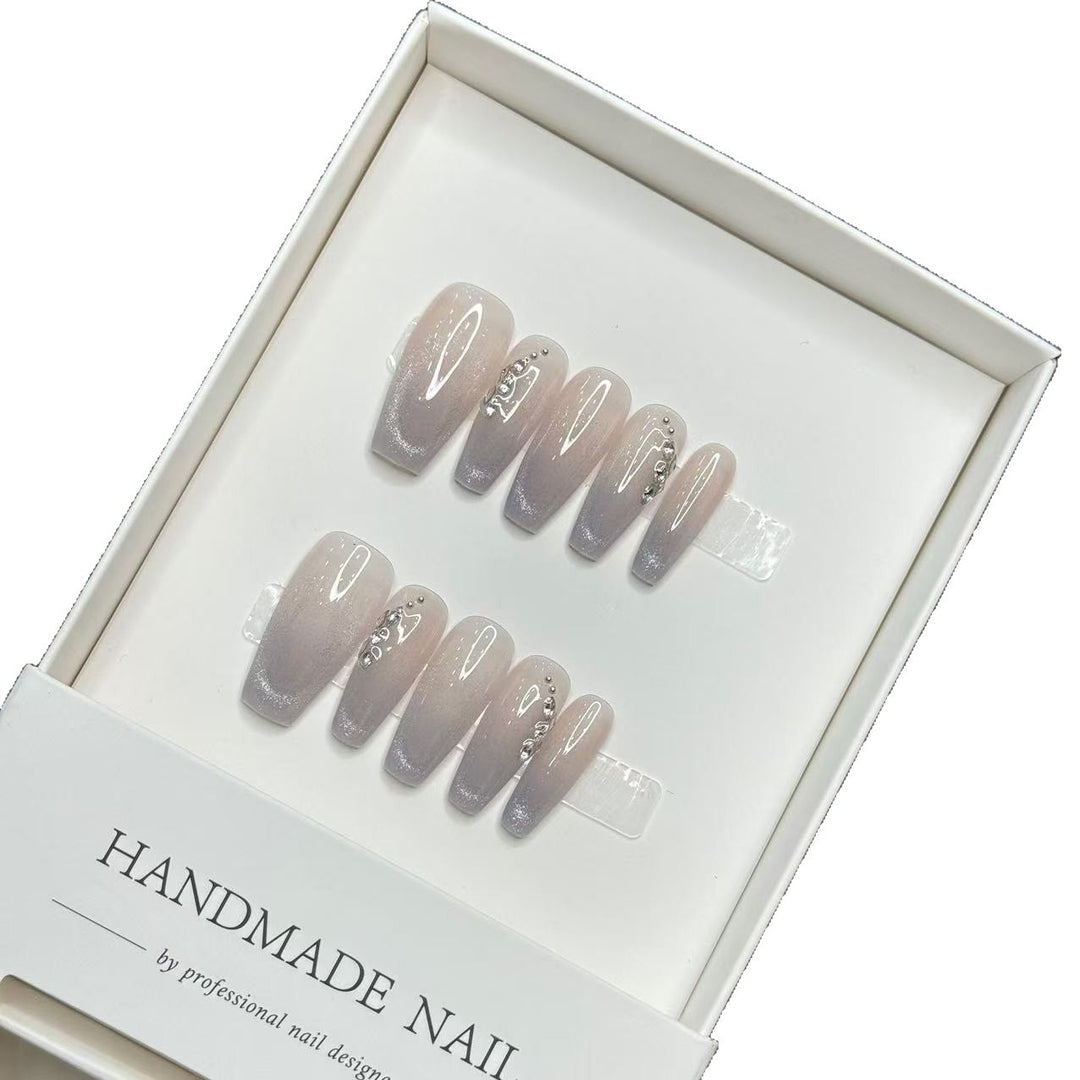 Handmade Elegant Ombre Press-On Nail Set