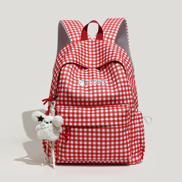 Cute Gingham Patterned Backpack Stornfield