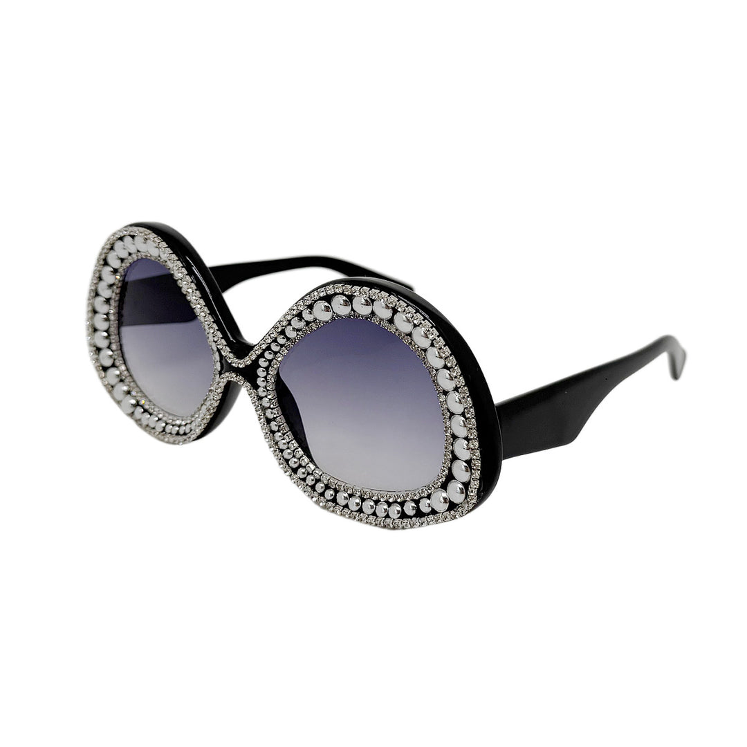 Ladies Glamorous Statement Sunglasses with Sparkling Crystal Frame Stornfield