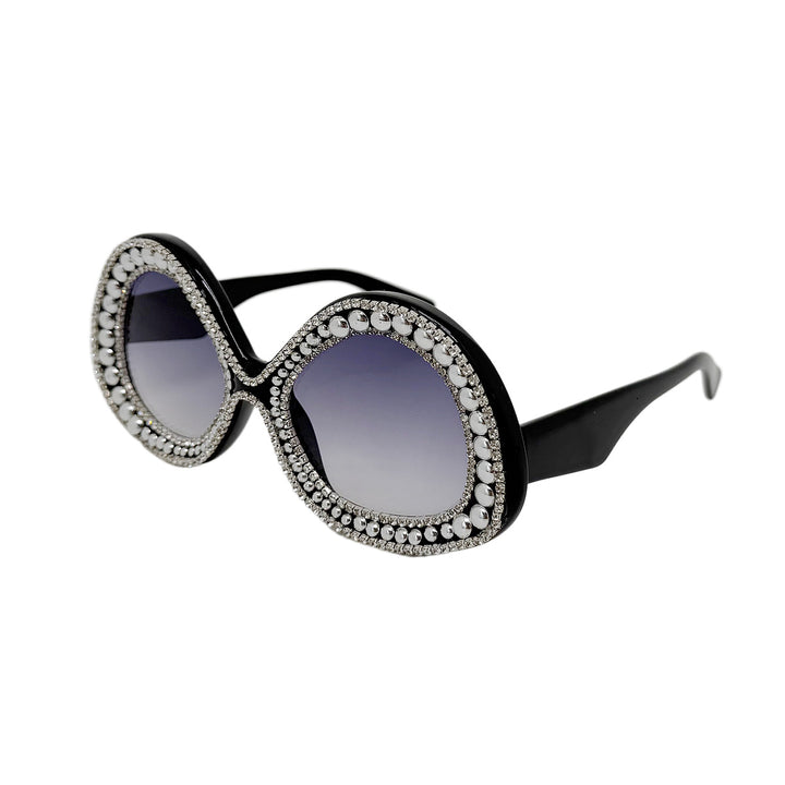 Ladies Glamorous Statement Sunglasses with Sparkling Crystal Frame Stornfield