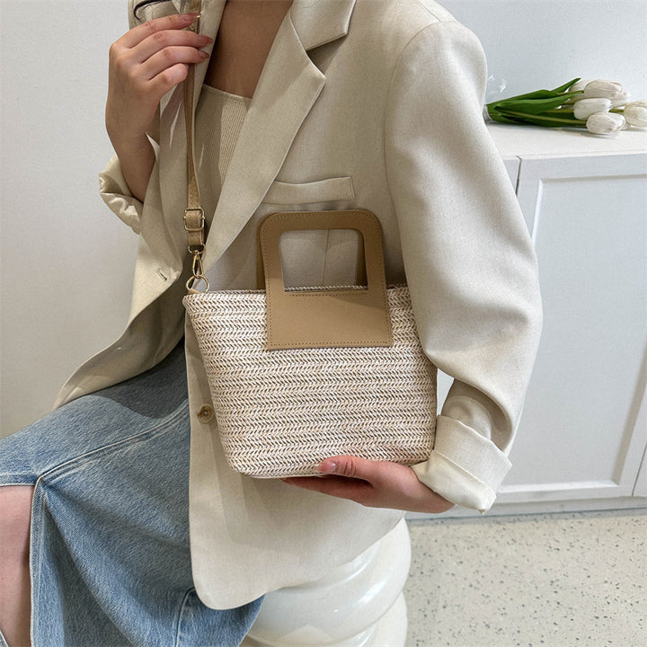 Modern Textured Woven Handheld Bag Stornfield