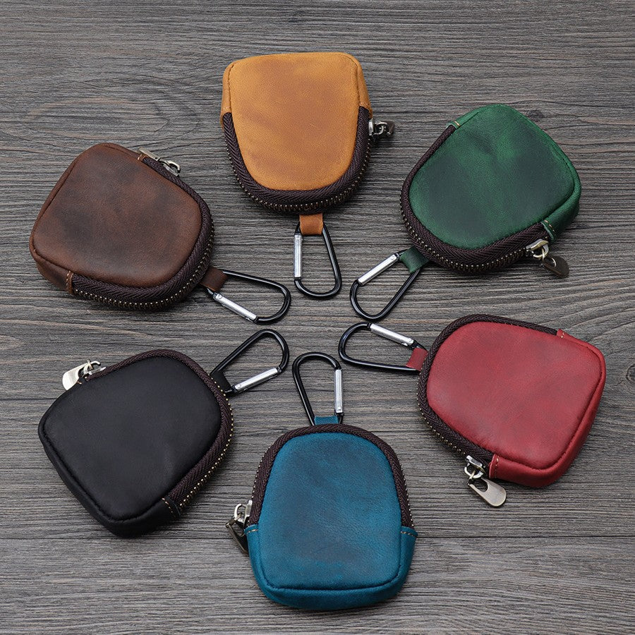 Compact Leather Coin Holder