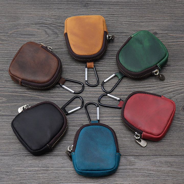 Compact Leather Coin Holder