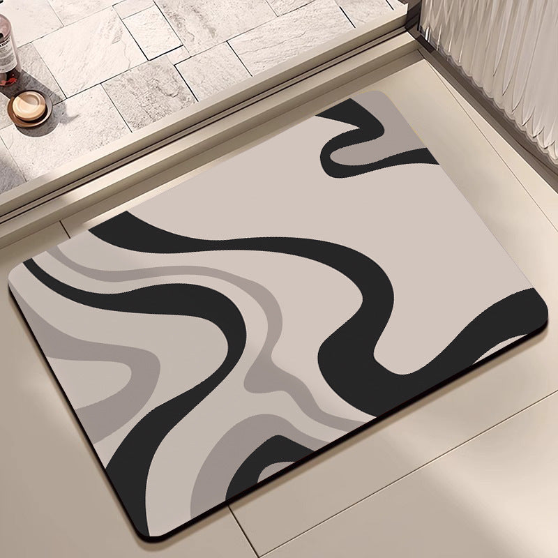 Modern Abstract Bath Mat Stornfield