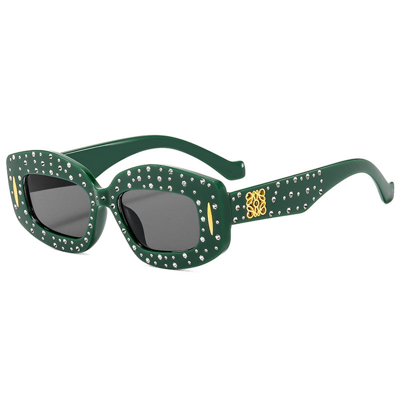 Women striking sunglasses with glamorous rhinestone details Stornfield