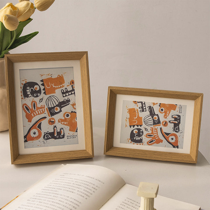 Natural Wood Picture Frame for Home Decor
