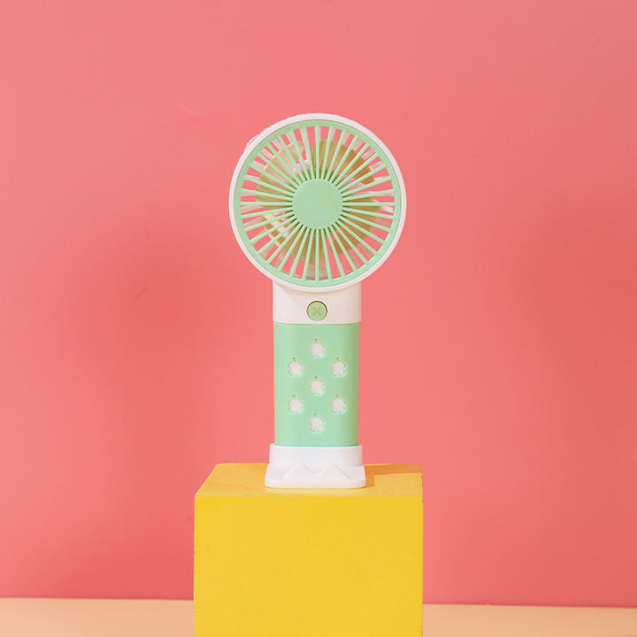 Women Portable Hand Fan with Ergonomic Handle and Adjustable Tilt Angle Stornfield