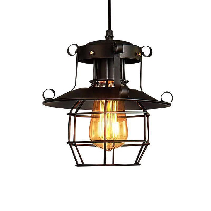 Industrial Cage Pendant Light