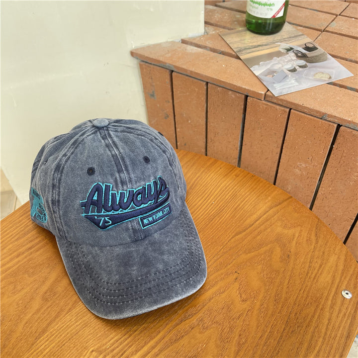 Men's Vintage-Inspired Distressed Cotton Baseball Cap Stornfield
