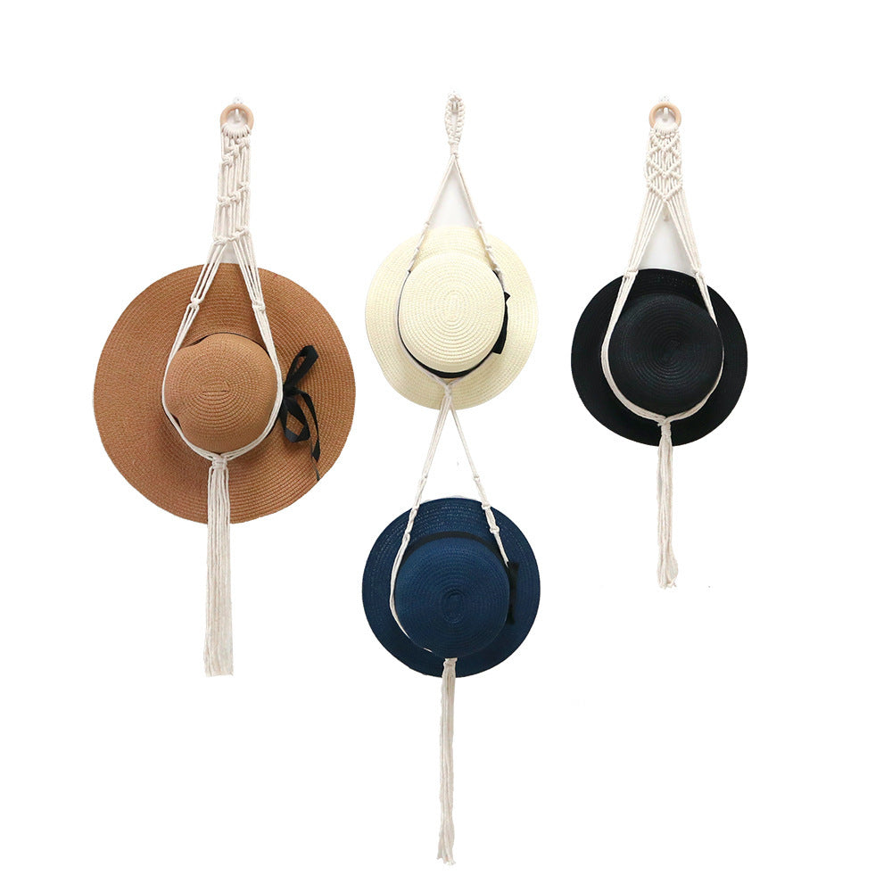 Stylish Macrame Hat Organizer Stornfield