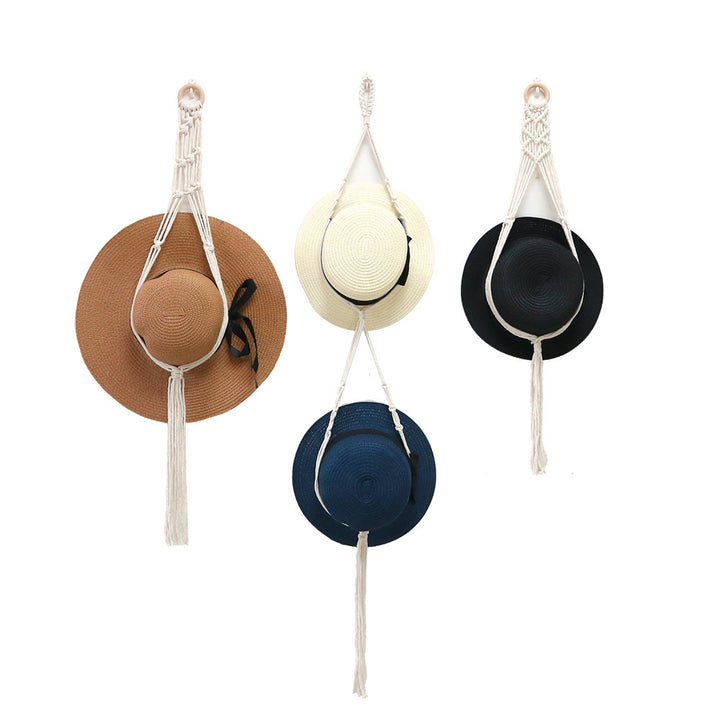 Stylish Macrame Hat Organizer Stornfield