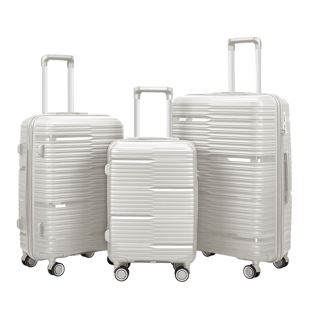 Women's Stylish Textured Hard Shell Luggage Set Stornfield