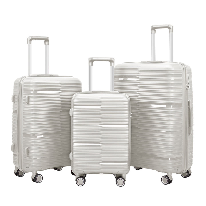Women's Stylish Textured Hard Shell Luggage Set Stornfield