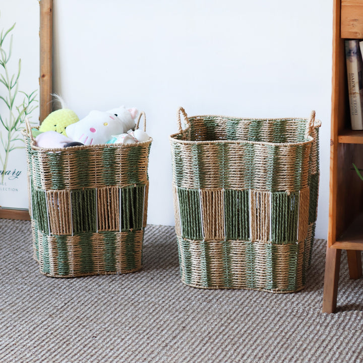 Handcrafted storage basket made of natural materials Stornfield