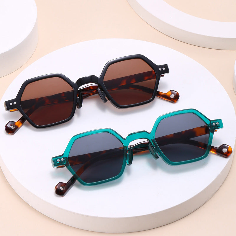Women's Geometric Sunglasses in Modern Hexagon Design Stornfield