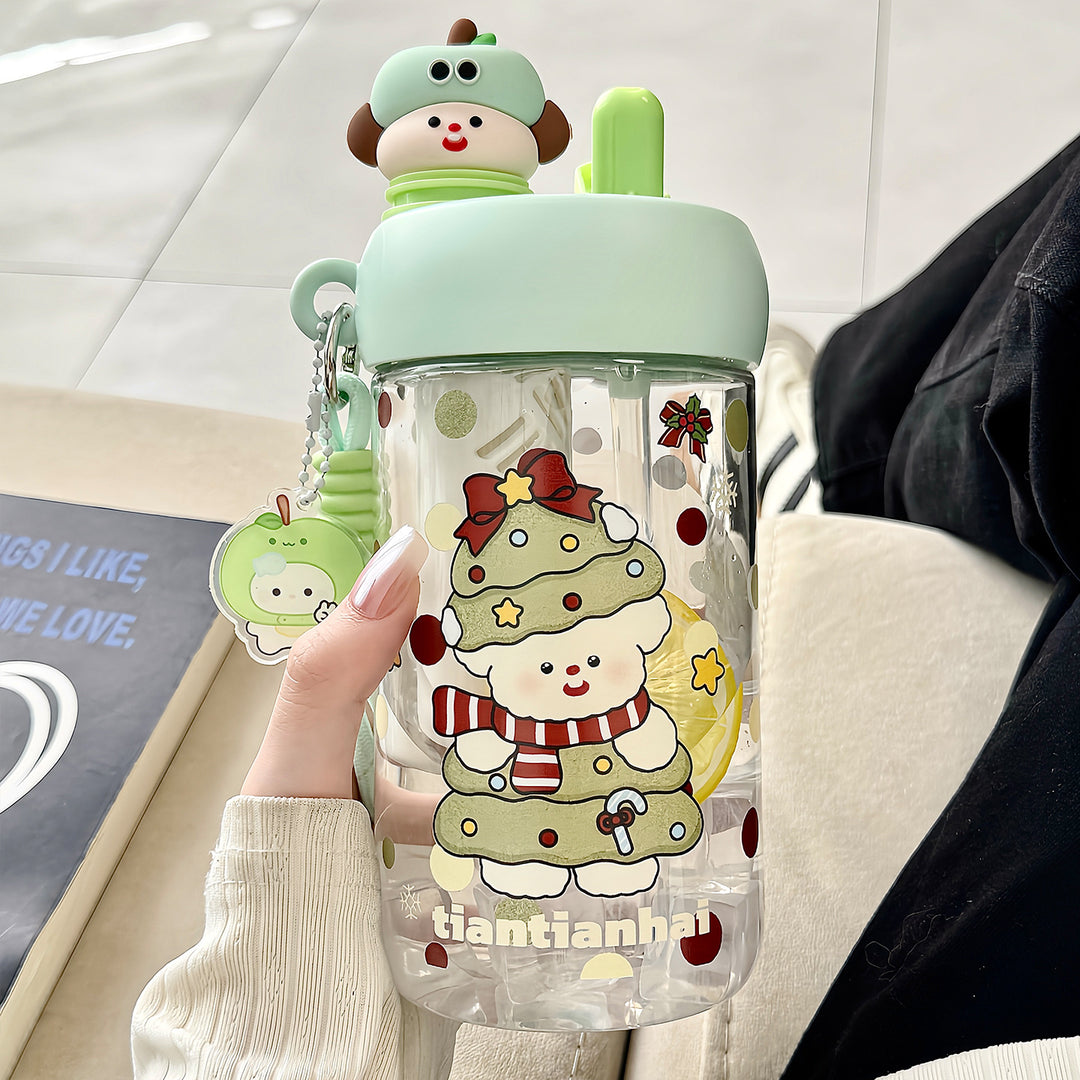 Unisex water bottle with cheerful Christmas design Stornfield