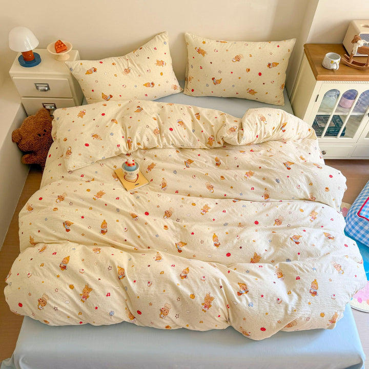 Soft Floral Patterned Duvet Cover Set