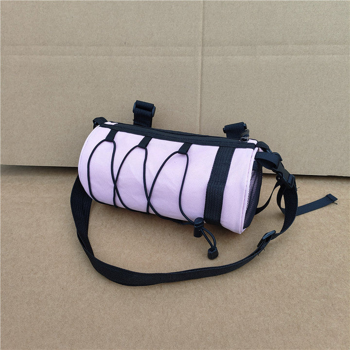 waterproof bicycle handlebar phone bag with touchscreen pocket and zippered cargo Stornfield