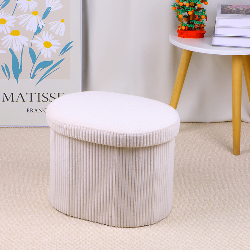 Elegant Upholstered Storage Stool Stornfield