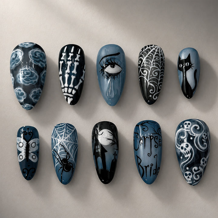 Creative Halloween Nail Art Set with Creepy Designs Stornfield