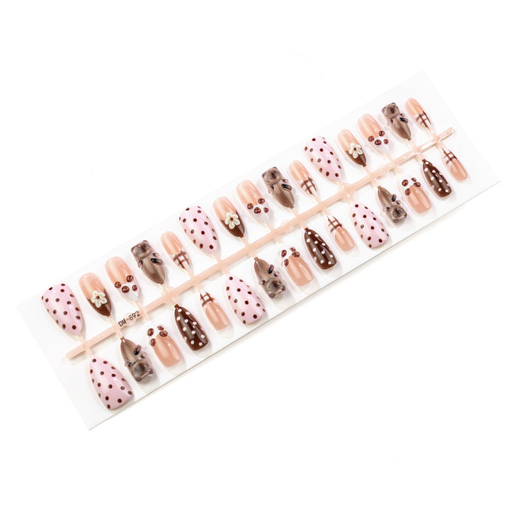 Creative Cat-Themed Press-On Nail Art Set Stornfield