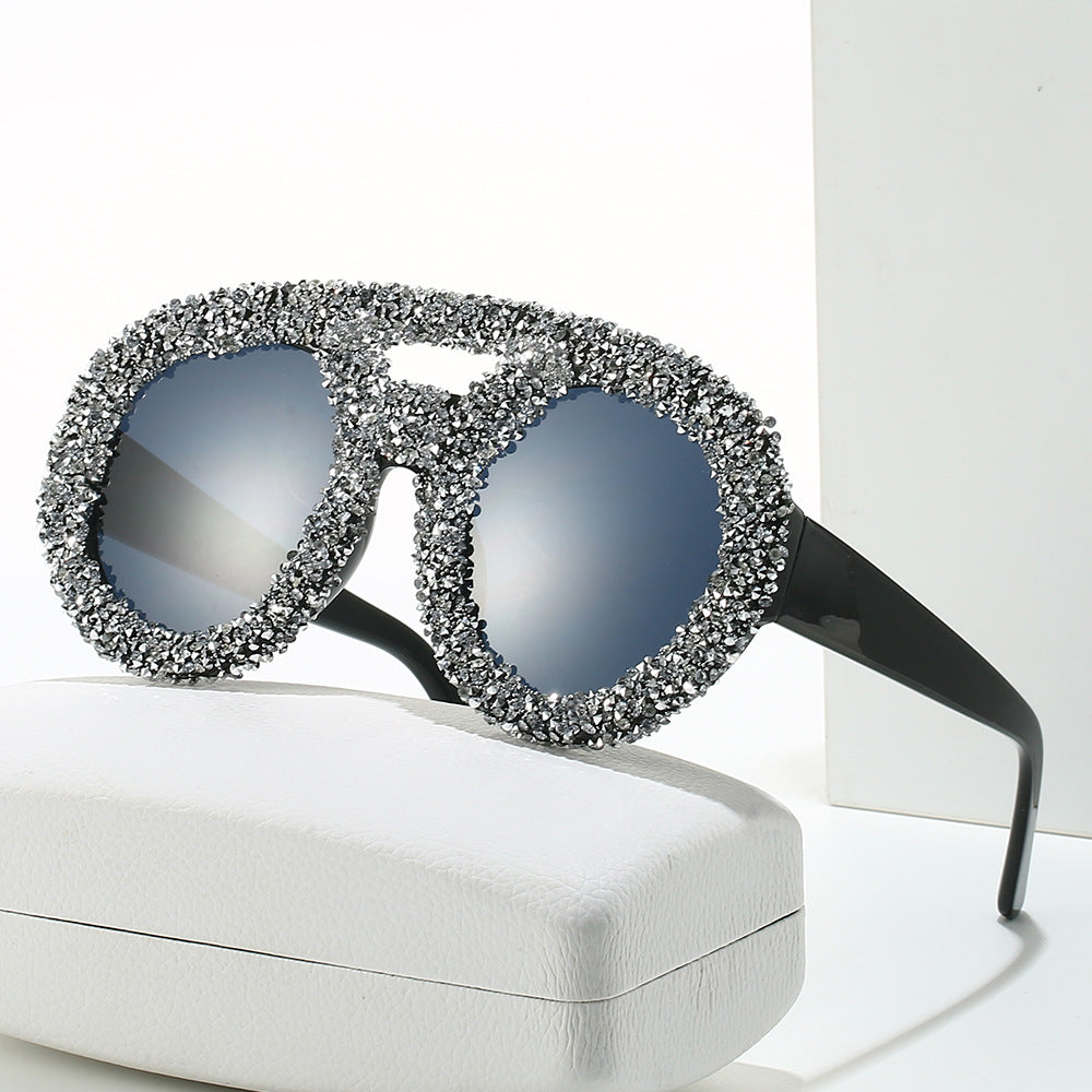 Women's fashionable sunglasses with glamorous rhinestone frame Stornfield