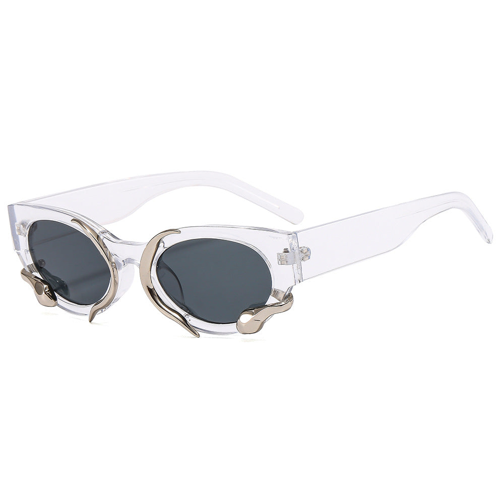 Women's designer sunglasses with a unique, sculptural frame Stornfield