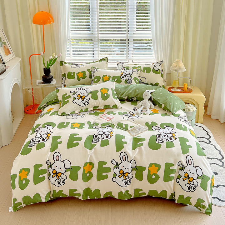 Modern Graphic Print Bedding Set