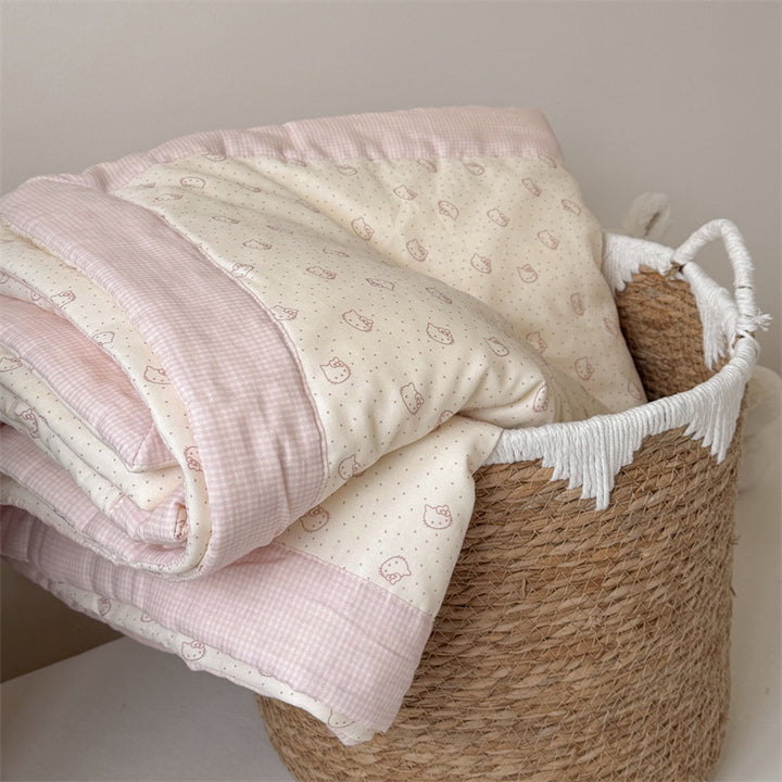 Women’s children's duvet with playful doll pattern Stornfield