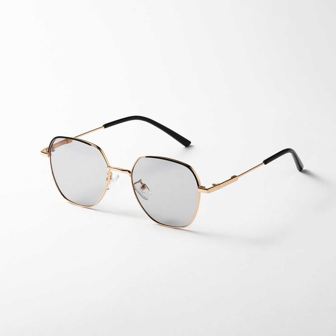 Women’s fashionable sunglasses with slim metal frame and blue lenses Stornfield