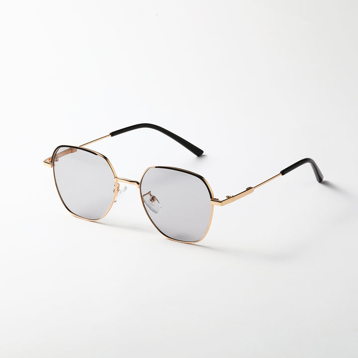 Women’s fashionable sunglasses with slim metal frame and blue lenses Stornfield