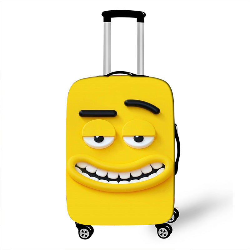 Unisex Hard-shell suitcase with funny cartoon face Stornfield