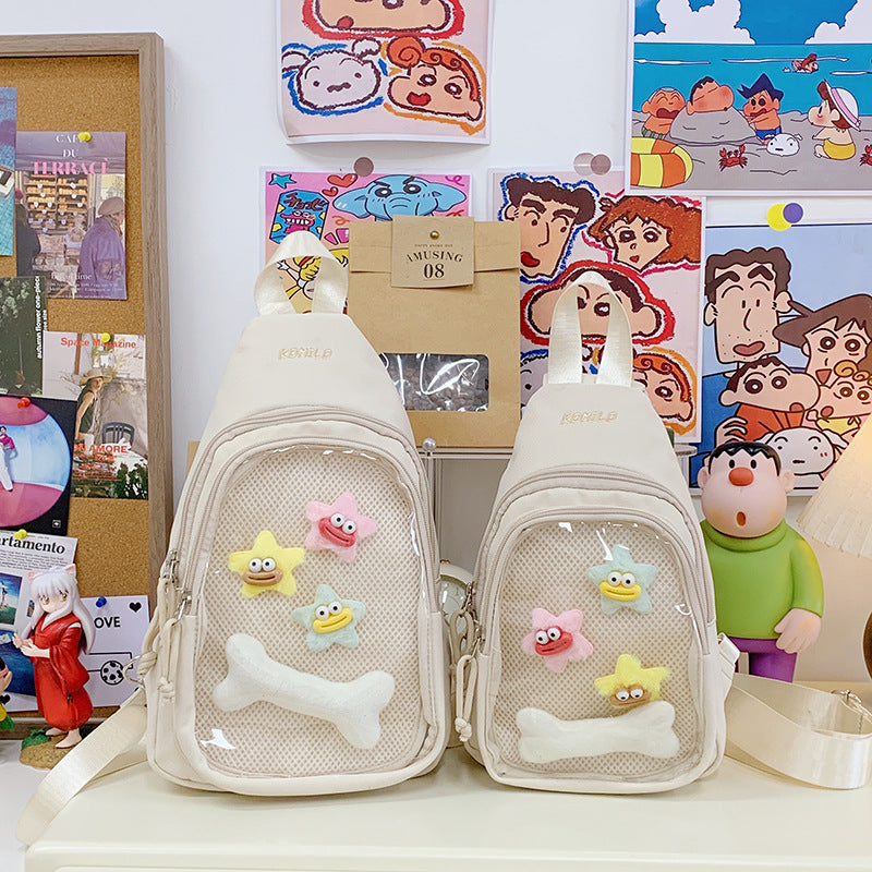 Whimsical Cartoon-Themed Sling Backpack Stornfield